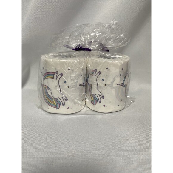 Unicorn Toilet Paper, White Elephant Gift, Potty Training,‎ 2 Pack Small Rolls - Picture 1 of 4